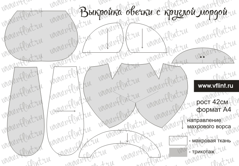 Выкройки коровы от татьяны коннэ Выкройки коровы от татьяны коннэ